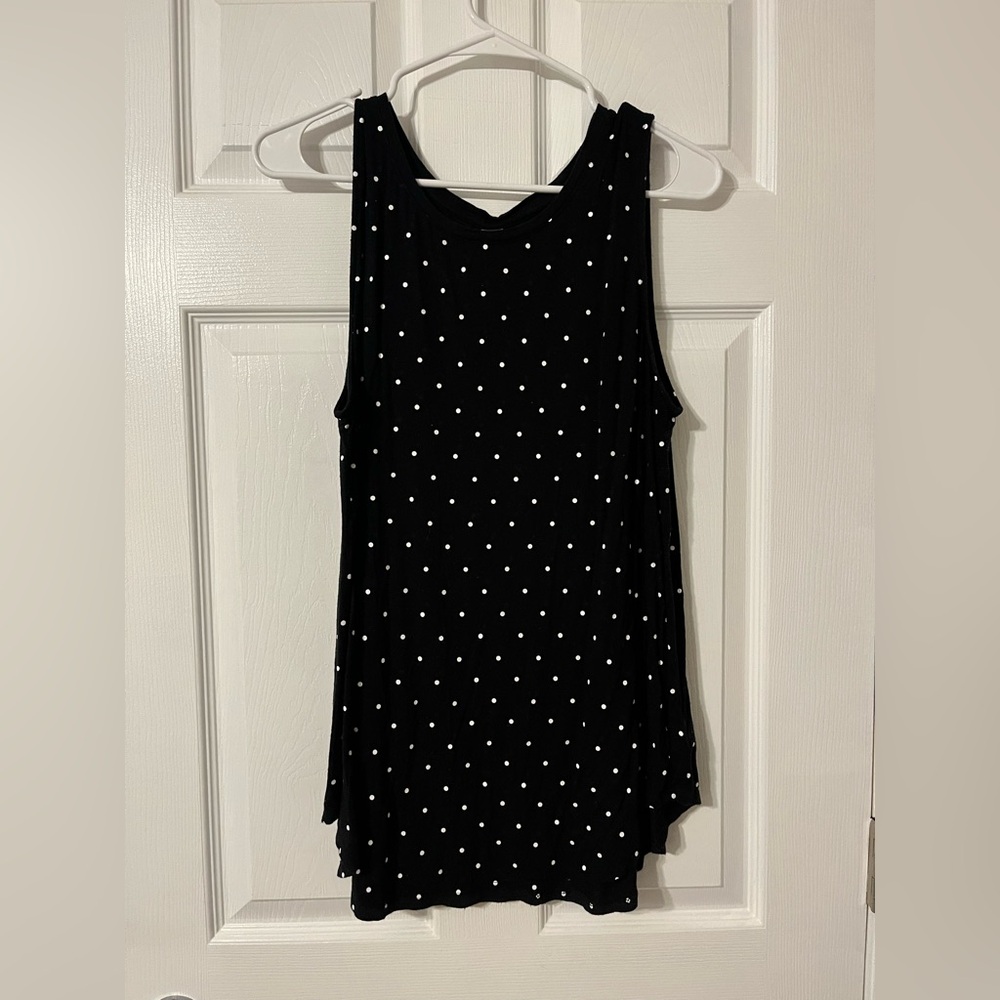 Old Navy Flowy Black and White Tank Top